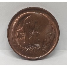 AUSTRALIA 1972 . ONE 1 CENT COIN . FEATHER-TAILED GLIDER